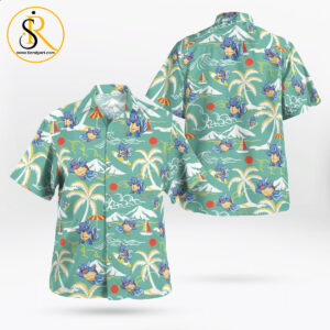 Pokmon Wartortle Surffing Hawaiian shirt Aloha Shirt For Men Women SeratyArt