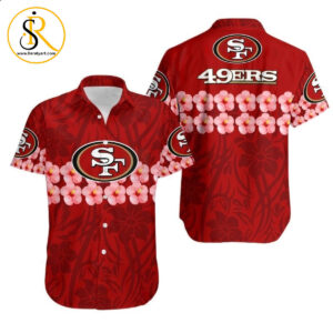 San Francisco 49Ers Flower And Logo Hawaiian Shirt Aloha Shirt for Men Women SeratyArt
