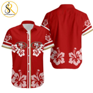 San Francisco 49Ers Hibiscus Flower Hawaiian Shirt Aloha Shirt for Men Women SeratyArt
