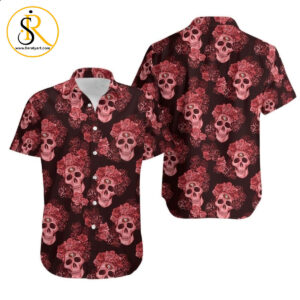 San Francisco 49ers Mystery Skull And Flower Hawaii Shirt for Men Women SeratyArt