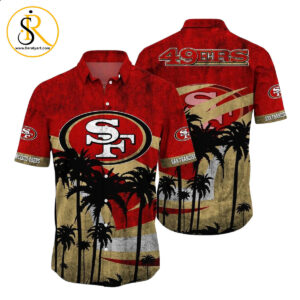 San Francisco 49ers NFL Hawaii Shirt Graphic Tropical Pattern Short Sleeve Hot Summer SeratyArt