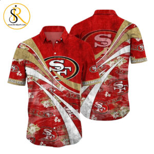 San Francisco 49ers NFL Summer Hawaiian Shirt Floral Pattern Graphic For Football NFL Enthusiast SeratyArt