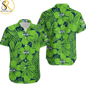 Seattle Seahawks Flower Hawaii Shirt for Men Women SeratyArt