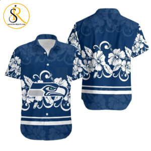 Seattle Seahawks Hibiscus Flowers Hawaii Shirt for Men Women SeratyArt