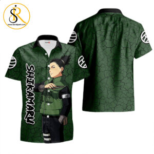 Shikamaru Nara Hawaiian Shirts Custom Anime Merch Clothes for Men Women SeratyArt