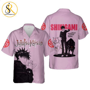 Shikigami Megumi Good Boys With Bad Habits Hawaiian Shirt Jujutsu Kaisen Anime Shirt for Men Women SeratyArt