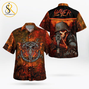Slayer Skull Veteran 2022 Hawaii Shirt Aloha Shirt For Men Women SeratyArt