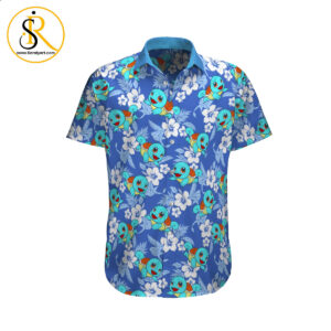 Squirtle Tropical Beach Outfits Aloha Shirt For Men Women SeratyArt