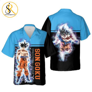 Super Son Goku Ultra Instinct Hawaiian Shirt Dragon Ball Anime Shirt for Men Women SeratyArt