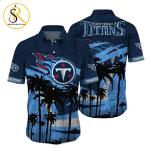Tennessee Titans NFL Hawaii Shirt Graphic Tropical Pattern Short Sleeve Hot Summer SeratyArt