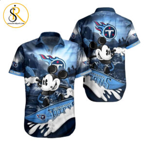 Tennessee Titans NFL Hawaiian Shirt Mickey Graphic 3D Printed Gift For Fans SeratyArt