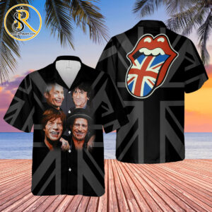 The Rolling Stones In United Kingdoms Flag Hawaiian Shirt SeratyArt