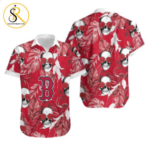 Topsportee Boston Red Sox Coconut Leaves Limited Edition Hawaiian Shirt Aloha Shirt for Men Women SeratyArt