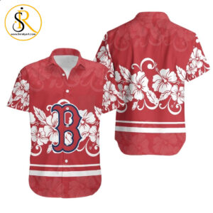 Topsportee Boston Red Sox Hibiscus Flower Limited Edition Hawaiian Shirt Aloha Shirt for Men Women SeratyArt