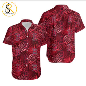 Topsportee Boston Red Sox Leaf And Logo Limited Edition Hawaiian Shirt Aloha Shirt for Men Women And Shorts Summer Collection Size S 5Xl Nla003436 SeratyArt