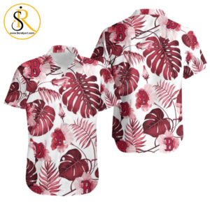 Topsportee Boston Red Sox Tropical Flower Limited Edition Hawaiian Shirt Aloha Shirt for Men Women SeratyArt