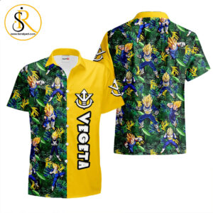 Vegeta Super Saiyan Hawaiian Shirts Custom Anime Merch Clothes for Men Women SeratyArt