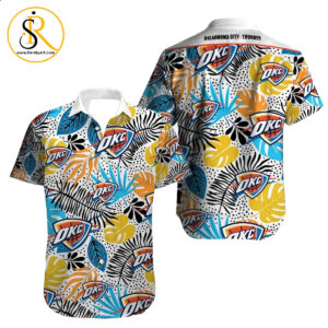 Vintage Oklahoma City Thunder Hawaiian Shirt Aloha Shirt for Men Women SeratyArt