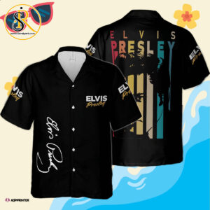 Vintage Retro The King Elvis Presley Trending Hawaiian Shirt SeratyArt