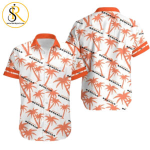 cincinnati bengals coconut tree nfl gift for fan Hawaiian Shirt Aloha Shirt for Men Women SeratyArt