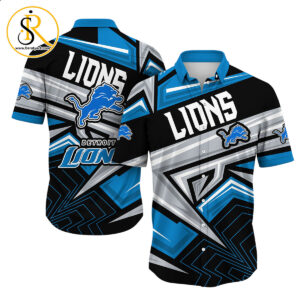 detroit lions nfl summer Hawaiian Shirt Aloha Shirt for Men Women SeratyArt