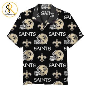 nfl new orleans saints logo Hawaiian Shirt Aloha Shirt for Men Women SeratyArt
