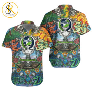 seattle seahawks grateful dead nfl gift for fan Hawaiian Shirt Aloha Shirt for Men Women SeratyArt