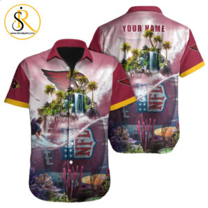 Arizona Cardinals Hawaiian Shirt NFL Football Custom Hawaiian Shirt for Men Women Gift For Fans 16 SeratyArt
