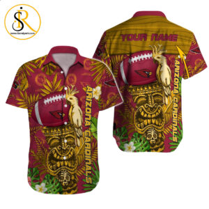 Arizona Cardinals Hawaiian Shirt NFL Football Custom Hawaiian Shirt for Men Women Gift For Fans 53 SeratyArt