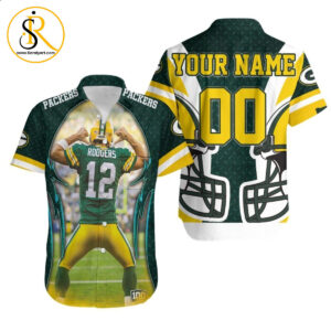 Beach Shirt Aaron Charles Rodgers 12 Green Bay Packers Nfc North Champions Super BowlPersonalized Hawaiian Shirt Aloha Shirt for Men Women SeratyArt