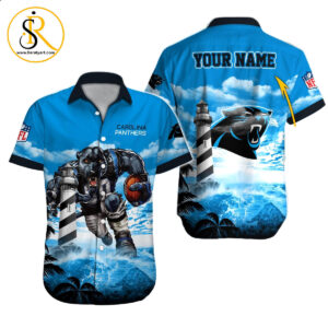 Carolina Panthers Hawaiian Shirt NFL Football Custom Hawaiian Shirt for Men Women Gift For Fans 41 SeratyArt