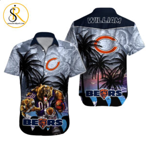 Chicago Bears Hawaiian Shirt NFL Football Custom Hawaiian Shirt for Men Women Gift For Fans 17 SeratyArt