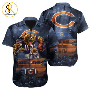 Chicago Bears Hawaiian Shirt NFL Football Custom Hawaiian Shirt for Men Women Gift For Fans 20 SeratyArt