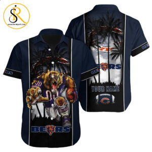 Chicago Bears Hawaiian Shirt NFL Football Custom Hawaiian Shirt for Men Women Gift For Fans 21 SeratyArt