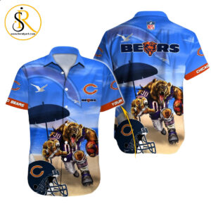 Chicago Bears Hawaiian Shirt NFL Football Custom Hawaiian Shirt for Men Women Gift For Fans 38 SeratyArt