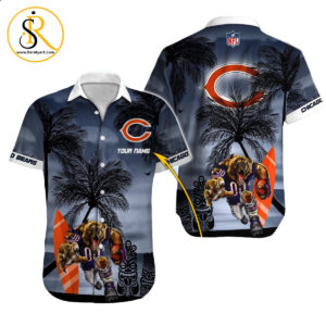 Chicago Bears Hawaiian Shirt NFL Football Custom Hawaiian Shirt for Men Women Gift For Fans 46 SeratyArt