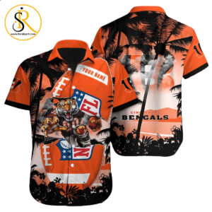 Cincinnati Bengals Hawaiian Shirt NFL Football Custom Hawaiian Shirt for Men Women Gift For Fans 23 SeratyArt