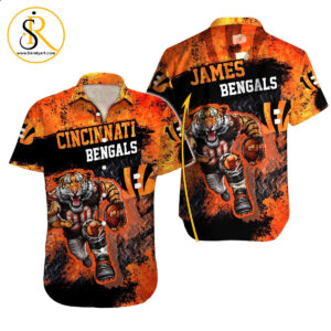 Cincinnati Bengals Hawaiian Shirt NFL Football Custom Hawaiian Shirt for Men Women Gift For Fans 25 SeratyArt