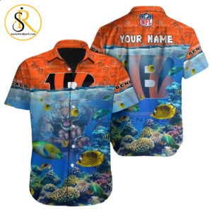 Cincinnati Bengals Hawaiian Shirt NFL Football Custom Hawaiian Shirt for Men Women Gift For Fans 26 SeratyArt