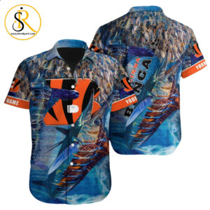Cincinnati Bengals Hawaiian Shirt NFL Football Custom Hawaiian Shirt for Men Women Gift For Fans 28 SeratyArt