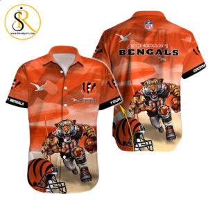 Cincinnati Bengals Hawaiian Shirt NFL Football Custom Hawaiian Shirt for Men Women Gift For Fans 39 SeratyArt