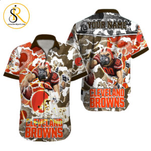Cleveland Browns Hawaiian Shirt NFL Football Custom Hawaiian Shirt for Men Women Gift For Fans 10 SeratyArt