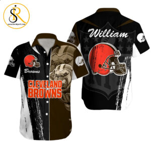 Cleveland Browns Hawaiian Shirt NFL Football Custom Hawaiian Shirt for Men Women Gift For Fans 13 SeratyArt