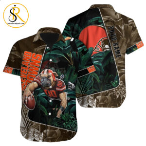 Cleveland Browns Hawaiian Shirt NFL Football Custom Hawaiian Shirt for Men Women Gift For Fans 18 SeratyArt