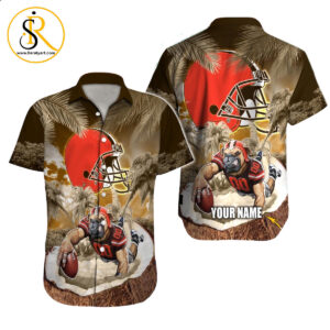 Cleveland Browns Hawaiian Shirt NFL Football Custom Hawaiian Shirt for Men Women Gift For Fans 19 SeratyArt