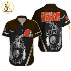 Cleveland Browns Hawaiian Shirt NFL Football Custom Hawaiian Shirt for Men Women Gift For Fans 2 SeratyArt