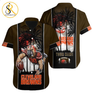 Cleveland Browns Hawaiian Shirt NFL Football Custom Hawaiian Shirt for Men Women Gift For Fans 21 SeratyArt