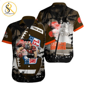 Cleveland Browns Hawaiian Shirt NFL Football Custom Hawaiian Shirt for Men Women Gift For Fans 22 SeratyArt