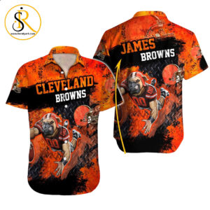 Cleveland Browns Hawaiian Shirt NFL Football Custom Hawaiian Shirt for Men Women Gift For Fans 24 SeratyArt