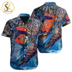 Cleveland Browns Hawaiian Shirt NFL Football Custom Hawaiian Shirt for Men Women Gift For Fans 27 SeratyArt